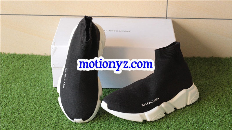 Update Version Balenciaga Speed Trainer Sock Race Runners Black